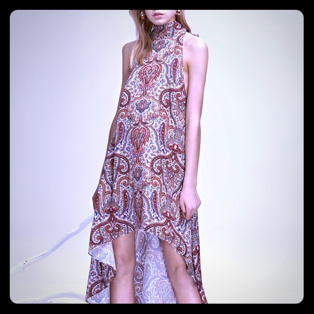 FINDERS KEEPERS CYPRESS HIGH NECK DRESS W FRINGE